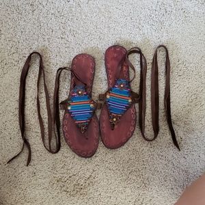 Caboclo Leather Sandals size 9